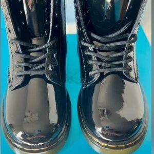 Dr. Martens Patent Leather Black Toddler Boots